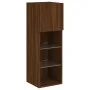 TV-Möbel mit LED-Leuchten Eiche braun 30,5x30x90 cm von , TV-Möbel - Ref: Foro24-837013, Preis: 53,93 €, Rabatt: %