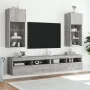 TV stand with LED lights in Sonoma gray 40.5x30x90 cm by , TV Furniture - Ref: Foro24-837053, Price: 62,33 €, Discount: %