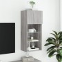 Mueble para TV con luces LED gris Sonoma 40,5x30x90 cm de , Muebles TV - Ref: Foro24-837053, Precio: 65,52 €, Descuento: %