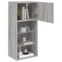 TV stand with LED lights in Sonoma gray 40.5x30x90 cm by , TV Furniture - Ref: Foro24-837053, Price: 62,33 €, Discount: %