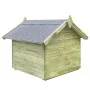 Gartenhundehütte mit offenem Dach aus imprägniertem Kiefernholz von vidaXL, Hundehütten - Ref: Foro24-45149, Preis: 108,40 €,...