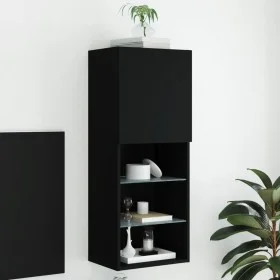 TV-Möbel mit schwarzen LED-Leuchten 40,5x30x102 cm von , TV-Möbel - Ref: Foro24-837058, Preis: 57,93 €, Rabatt: %