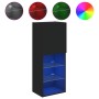 Mueble para TV con luces LED negro 40,5x30x102 cm de , Muebles TV - Ref: Foro24-837058, Precio: 60,33 €, Descuento: %