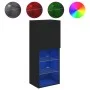 Mueble para TV con luces LED negro 40,5x30x102 cm de , Muebles TV - Ref: Foro24-837058, Precio: 57,93 €, Descuento: %