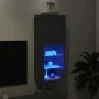 Mueble para TV con luces LED negro 40,5x30x102 cm de , Muebles TV - Ref: Foro24-837058, Precio: 57,93 €, Descuento: %