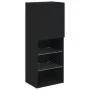 Mueble para TV con luces LED negro 40,5x30x102 cm de , Muebles TV - Ref: Foro24-837058, Precio: 57,93 €, Descuento: %