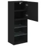 Mueble para TV con luces LED negro 40,5x30x102 cm de , Muebles TV - Ref: Foro24-837058, Precio: 57,93 €, Descuento: %