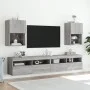 TV stand with Sonoma gray LED lights 40.5x30x60 cm by , TV Furniture - Ref: Foro24-837039, Price: 48,29 €, Discount: %