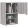 TV stand with Sonoma gray LED lights 40.5x30x60 cm by , TV Furniture - Ref: Foro24-837039, Price: 48,29 €, Discount: %