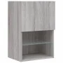 TV stand with Sonoma gray LED lights 40.5x30x60 cm by , TV Furniture - Ref: Foro24-837039, Price: 48,29 €, Discount: %