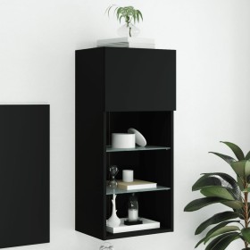TV-Möbel mit schwarzen LED-Leuchten 40,5x30x90 cm von , TV-Möbel - Ref: Foro24-837045, Preis: 50,78 €, Rabatt: %