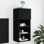 TV-Möbel mit schwarzen LED-Leuchten 40,5x30x90 cm von , TV-Möbel - Ref: Foro24-837045, Preis: 50,15 €, Rabatt: %