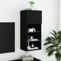 TV-Möbel mit schwarzen LED-Leuchten 40,5x30x90 cm von , TV-Möbel - Ref: Foro24-837045, Preis: 50,15 €, Rabatt: %