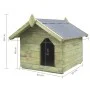Gartenhundehütte mit offenem Dach aus imprägniertem Kiefernholz von vidaXL, Hundehütten - Ref: Foro24-45149, Preis: 108,40 €,...