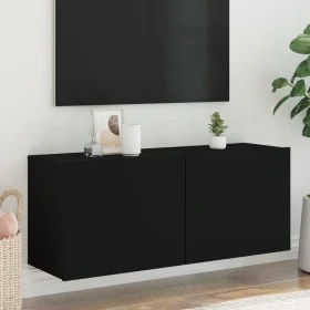 Schwarze TV-Wandmöbel 100x30x41 cm von , TV-Möbel - Ref: Foro24-836967, Preis: 76,38 €, Rabatt: %