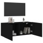 Mueble para TV de pared negro 100x30x41 cm de , Muebles TV - Ref: Foro24-836967, Precio: 73,93 €, Descuento: %