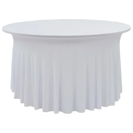 Elastic table covers 2 pcs with skirt 180x74 cm white by vidaXL, Covers - Ref: Foro24-133583, Price: 45,25 €, Discount: %