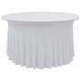 Elastic table covers 2 pcs with skirt 180x74 cm white by vidaXL, Covers - Ref: Foro24-133583, Price: 47,75 €, Discount: %