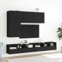 Wall-mounted TV stand in black, 100x30x41 cm by , TV Furniture - Ref: Foro24-836967, Price: 76,18 €, Discount: %