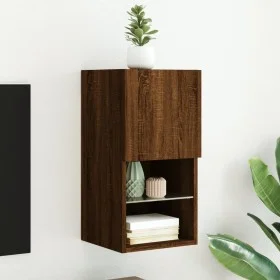TV-Möbel mit LED-Leuchten braune Eiche 30,5x30x60 cm von , TV-Möbel - Ref: Foro24-836999, Preis: 38,10 €, Rabatt: %