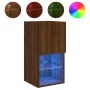 TV-Möbel mit LED-Leuchten braune Eiche 30,5x30x60 cm von , TV-Möbel - Ref: Foro24-836999, Preis: 38,10 €, Rabatt: %