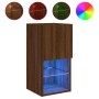 TV-Möbel mit LED-Leuchten braune Eiche 30,5x30x60 cm von , TV-Möbel - Ref: Foro24-836999, Preis: 38,61 €, Rabatt: %