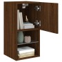 TV-Möbel mit LED-Leuchten braune Eiche 30,5x30x60 cm von , TV-Möbel - Ref: Foro24-836999, Preis: 38,61 €, Rabatt: %