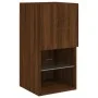 Mueble para TV con luces LED roble marrón 30,5x30x60 cm de , Muebles TV - Ref: Foro24-836999, Precio: 38,10 €, Descuento: %