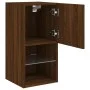 Mueble para TV con luces LED roble marrón 30,5x30x60 cm de , Muebles TV - Ref: Foro24-836999, Precio: 38,10 €, Descuento: %