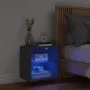 Wall-mounted bedside table with black LED lights by , TV Furniture - Ref: Foro24-837066, Price: 37,46 €, Discount: %