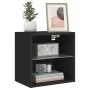 Wall-mounted bedside table with black LED lights by , TV Furniture - Ref: Foro24-837066, Price: 37,46 €, Discount: %