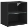 Wall-mounted bedside table with black LED lights by , TV Furniture - Ref: Foro24-837066, Price: 37,46 €, Discount: %