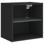 Wandmontierter Nachttisch mit schwarzen LED-Leuchten von , TV-Möbel - Ref: Foro24-837066, Preis: 33,36 €, Rabatt: %