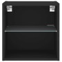 Wandmontierter Nachttisch mit schwarzen LED-Leuchten von , TV-Möbel - Ref: Foro24-837066, Preis: 33,36 €, Rabatt: %