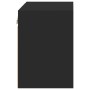 Wandmontierter Nachttisch mit schwarzen LED-Leuchten von , TV-Möbel - Ref: Foro24-837066, Preis: 33,36 €, Rabatt: %