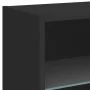 Wall-mounted bedside table with black LED lights by , TV Furniture - Ref: Foro24-837066, Price: 37,46 €, Discount: %