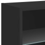 Wandmontierter Nachttisch mit schwarzen LED-Leuchten von , TV-Möbel - Ref: Foro24-837066, Preis: 33,36 €, Rabatt: %