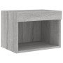 Wandmontierter Nachttisch mit grauen LED-Leuchten in Sonoma von , TV-Möbel - Ref: Foro24-837123, Preis: 29,78 €, Rabatt: %