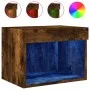Wandmontierter Nachttisch mit LED-Leuchten Räuchereiche von , TV-Möbel - Ref: Foro24-837121, Preis: 27,88 €, Rabatt: %