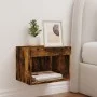 Wandmontierter Nachttisch mit LED-Leuchten Räuchereiche von , TV-Möbel - Ref: Foro24-837121, Preis: 27,88 €, Rabatt: %