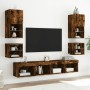Wandmontierter Nachttisch mit LED-Leuchten Räuchereiche von , TV-Möbel - Ref: Foro24-837121, Preis: 28,62 €, Rabatt: %