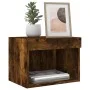 Wandmontierter Nachttisch mit LED-Leuchten Räuchereiche von , TV-Möbel - Ref: Foro24-837121, Preis: 27,88 €, Rabatt: %