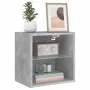 Wall-mounted bedside table with LED lights in concrete gray by , TV Furniture - Ref: Foro24-837070, Price: 29,28 €, Discount: %