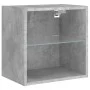 Wall-mounted bedside table with LED lights in concrete gray by , TV Furniture - Ref: Foro24-837070, Price: 29,28 €, Discount: %