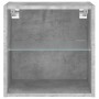 Wandmontierter Nachttisch mit betongrauen LED-Leuchten von , TV-Möbel - Ref: Foro24-837070, Preis: 29,66 €, Rabatt: %
