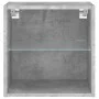 Wandmontierter Nachttisch mit betongrauen LED-Leuchten von , TV-Möbel - Ref: Foro24-837070, Preis: 29,26 €, Rabatt: %