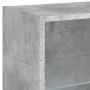 Wall-mounted bedside table with LED lights in concrete gray by , TV Furniture - Ref: Foro24-837070, Price: 29,28 €, Discount: %