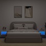 Wandnachttische mit LED-Leuchten 2 Einheiten weiß von , TV-Möbel - Ref: Foro24-837114, Preis: 44,71 €, Rabatt: %