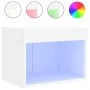 Wall-mounted bedside tables with LED lights 2 units white by , TV Furniture - Ref: Foro24-837114, Price: 43,35 €, Discount: %