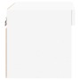 Mesitas de noche de pared con luces LED 2 unidades blanco de , Muebles TV - Ref: Foro24-837114, Precio: 44,72 €, Descuento: %